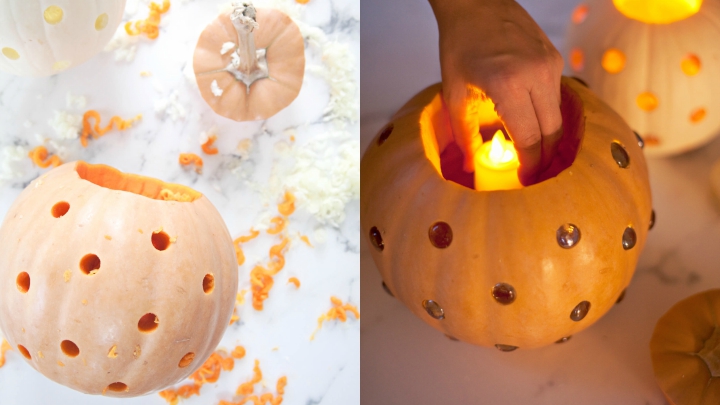 decorate with pumpkins