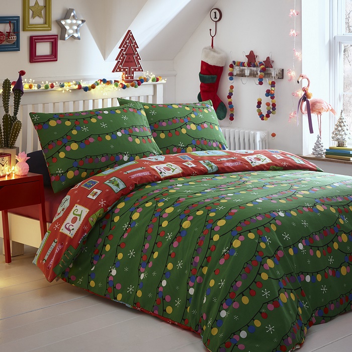Bed cover for christmas