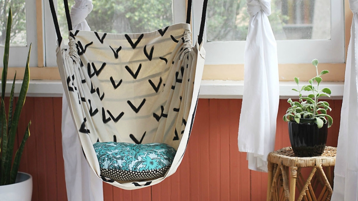 DIY fabric hammock