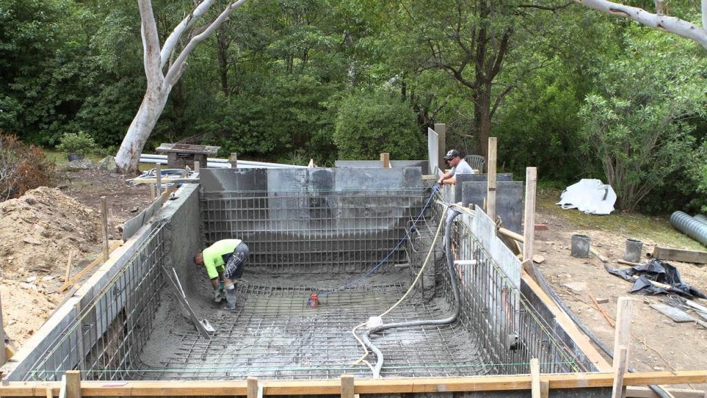 How to build a concrete swimming pool step by step House I Love