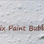 how to fix paint bubbles on wall