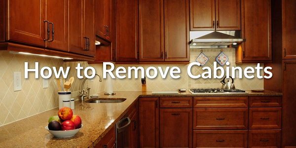 How to remove a kitchen cabinet