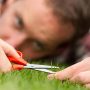 How To Finish Cutting The Grass With Scissors