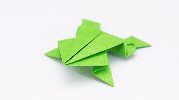 How to make an origami frog