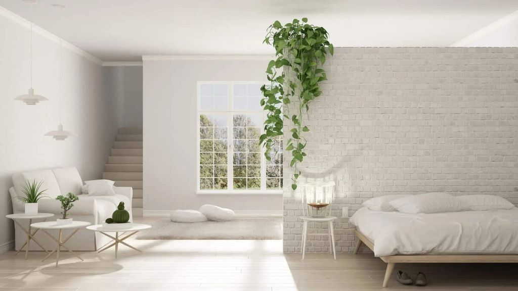 How do you organize a minimalist bedroom?