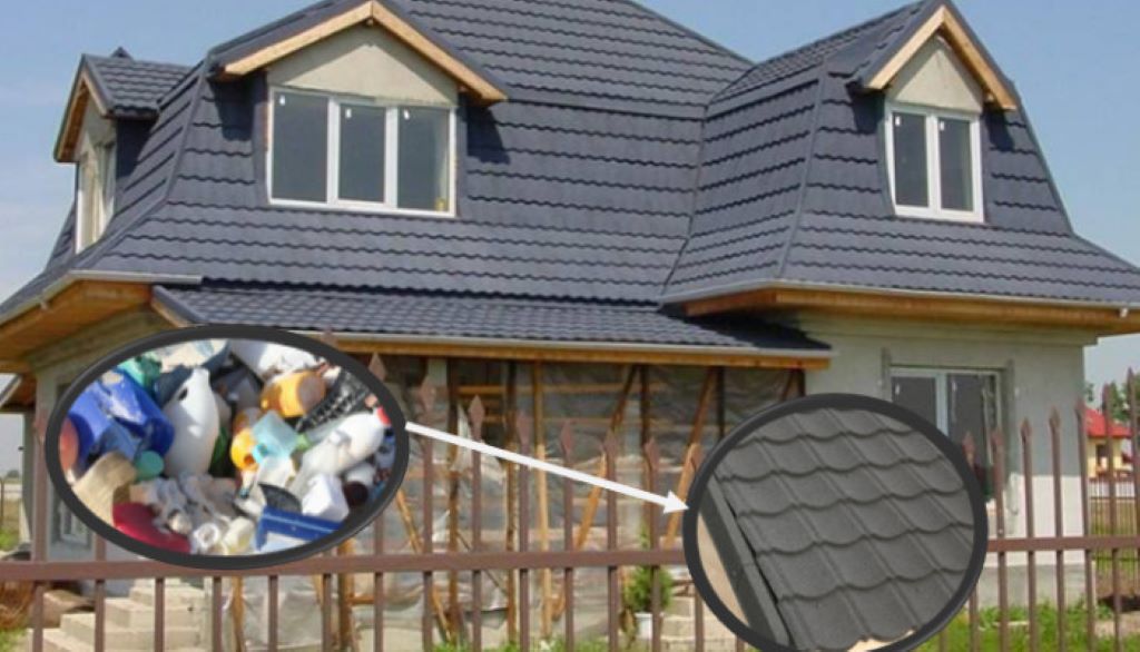 What roofing is made from recycled materials?

