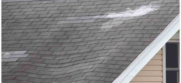 How to fix a sagging house roof?