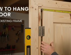 How do I know if my existing frame is square enough for a new door