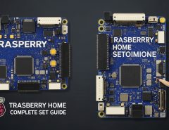 Raspberry Pi running Home Assistant dashboard for smart home automation
