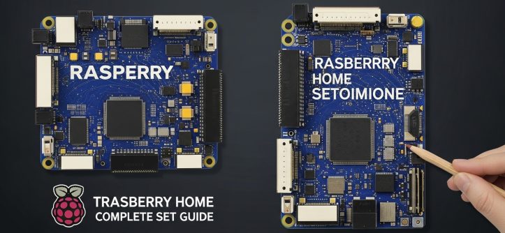 Raspberry Pi running Home Assistant dashboard for smart home automation