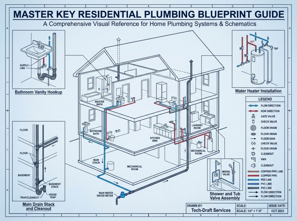 Master the art of reading and drafting residential plumbing blueprints. Get clear, step-by-step guides, symbol keys, and expert tips to ace your next project.