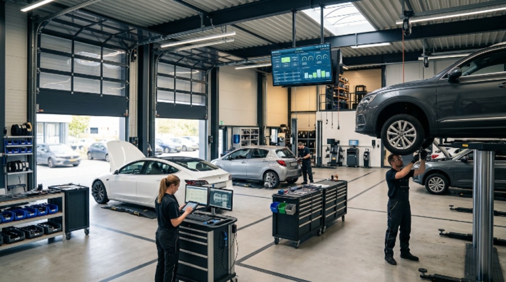 Secure and efficient garage setup for business operations