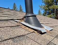 Roof penetration flashing on Bend Oregon home