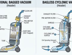 Comparing vacuum bags and cyclonic filtration