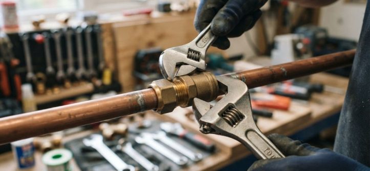 Joining copper pipe without solder