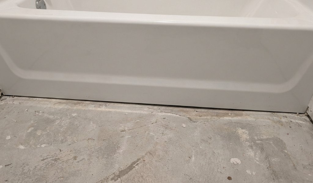concealed bathtub floor mounting bracket installation